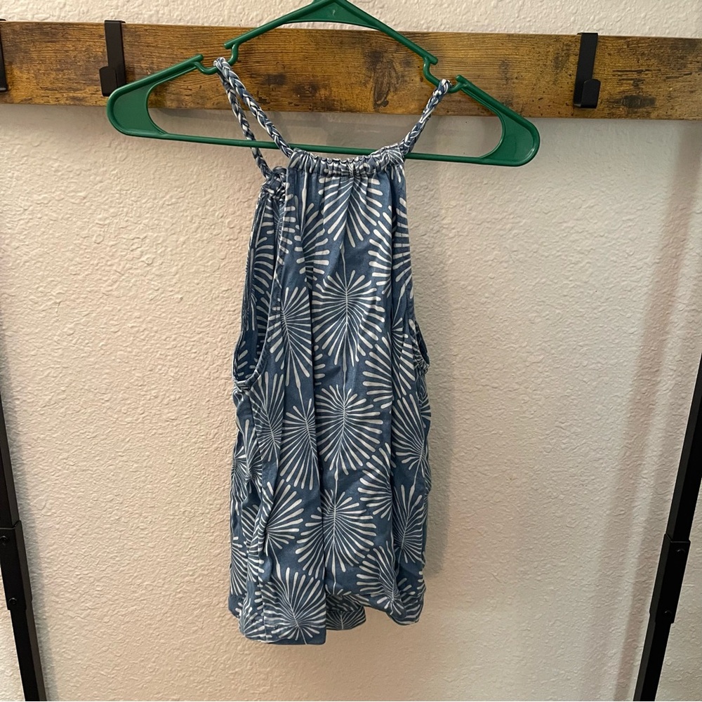 NWOT Joie Blue and White Halter Camisole Top